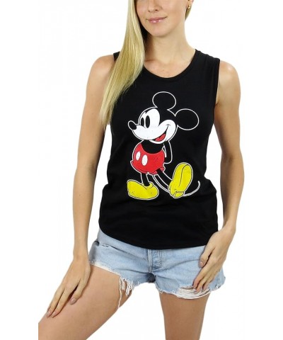 Womens Mickey Mouse Sleeveless Muscle Tank Top Black $14.50 Tanks